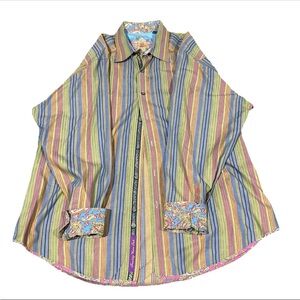 Robert graham size XL Vibrant Striped Men's Shirt